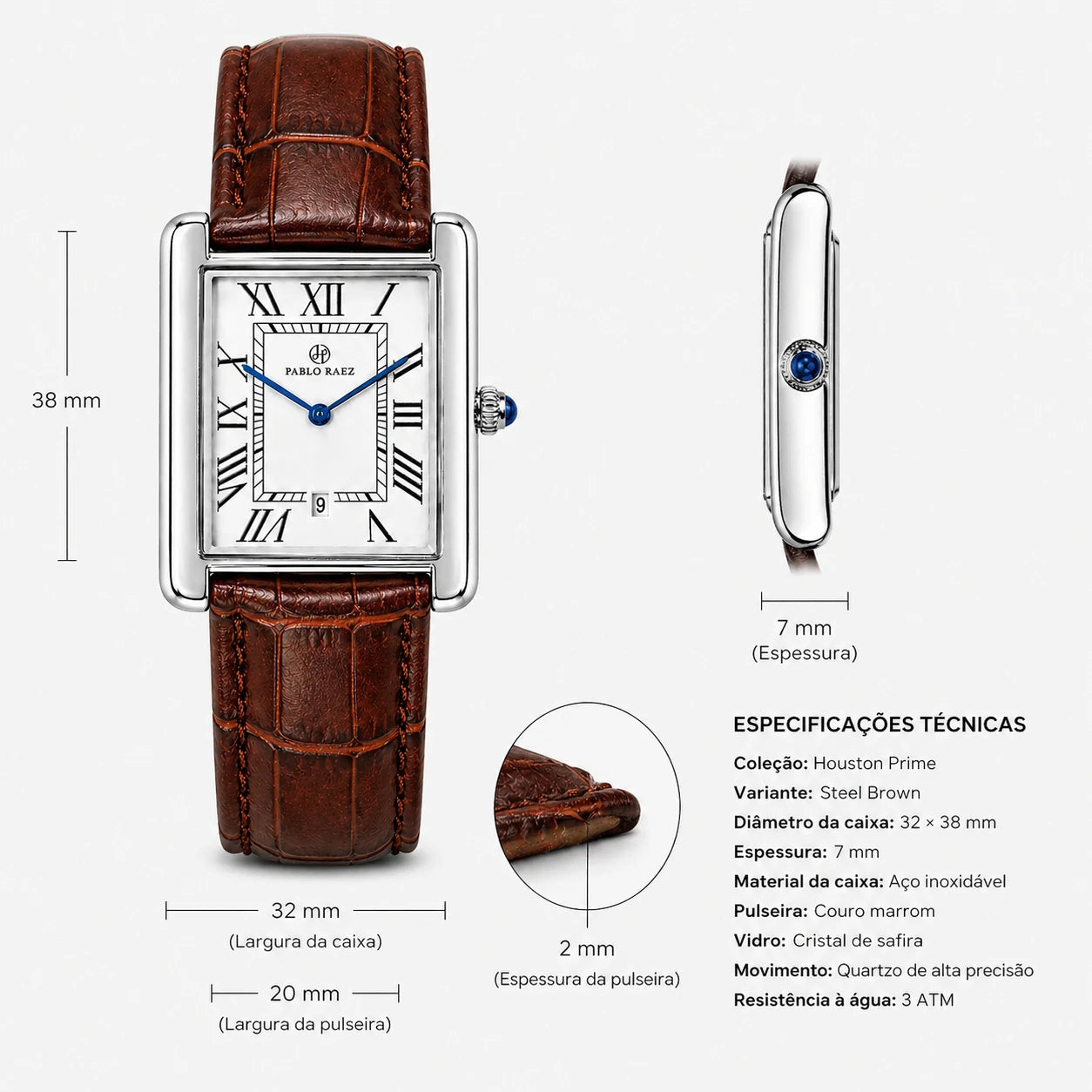 Houston Prime 32mm · Brown Steel