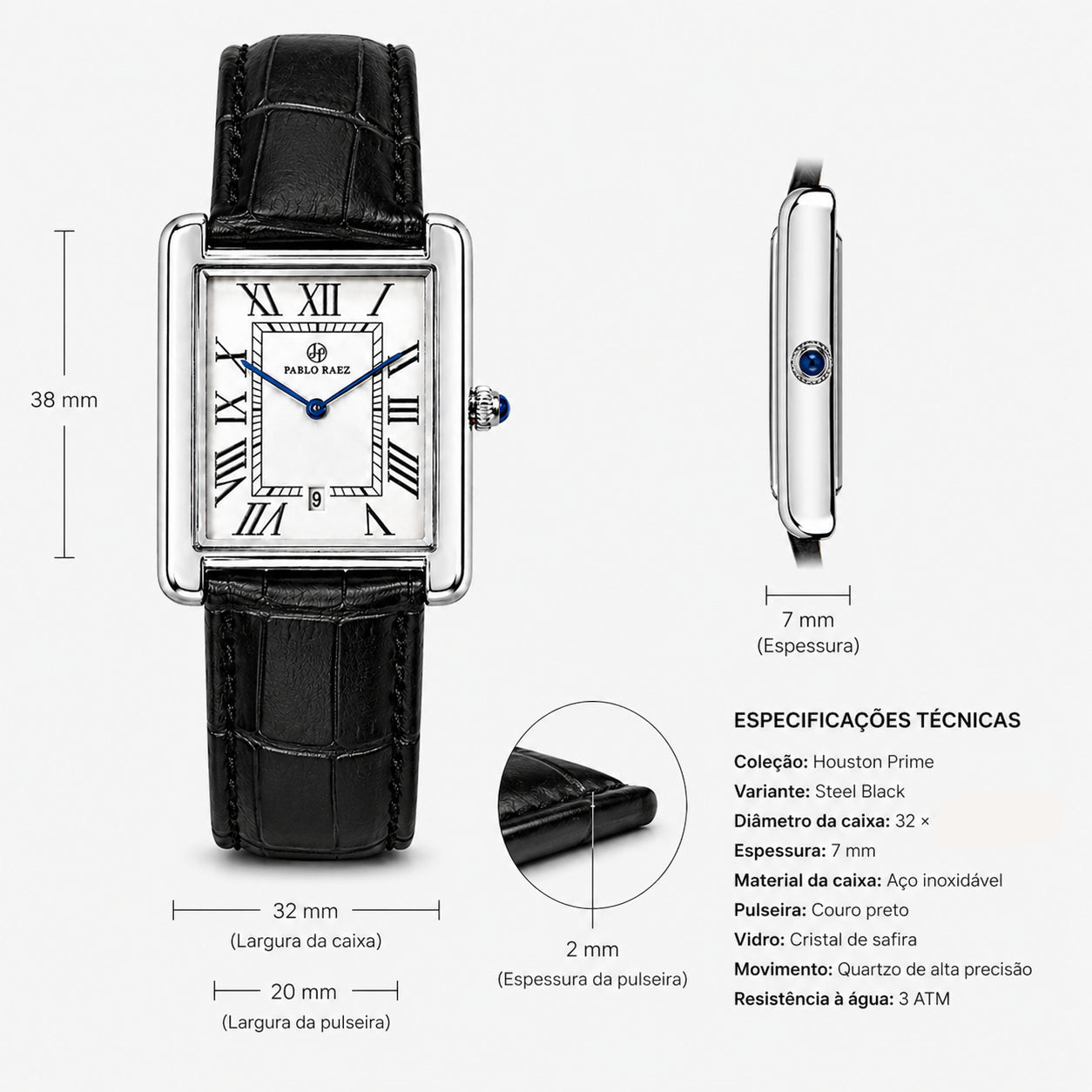 Houston Prime 32mm · Steel Black