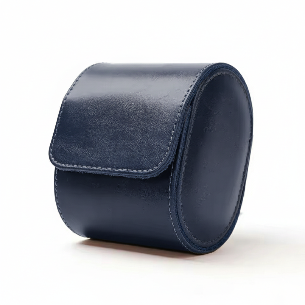 Case Premium em Couro Azul 1 Slot - Pablo Raez